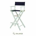 Betterbeds 230-01-021-10 30 in. Directors Chair White Frame with Navy Blue Canvas BE4263791